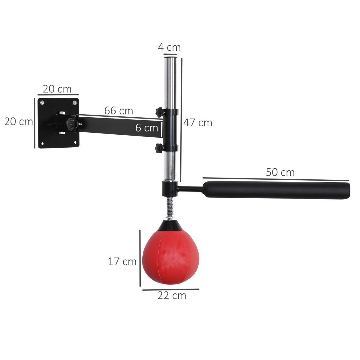 HOMCOM Reflexbarren-Trainer rot Stahl B/H/L: ca. 72x20x79 cm Reflexbarren-Trainer - rot (79,00/72,00/20,00cm) - HOMCOM