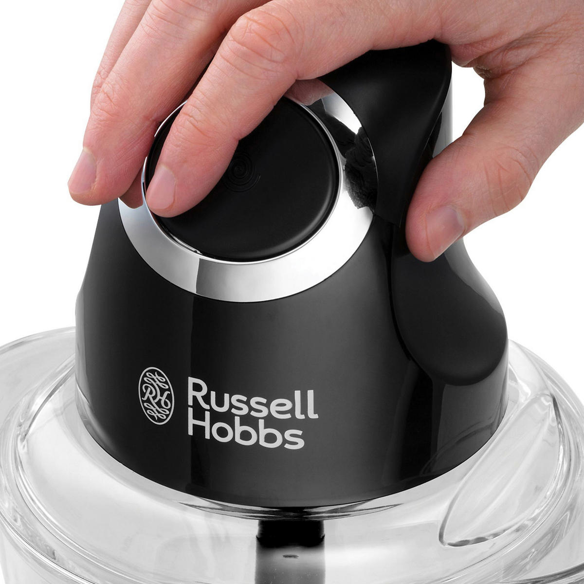 Russell Hobbs Zerkleiner schwarz Glas B/H/L: ca. 18x27,4x18 cm Elektr.-Mini-Zerkleiner 24662-56/RH - schwarz (18,00/18,00/27,40cm) - Russell Hobbs