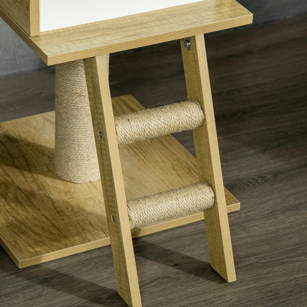 PawHut Kratzbaum braun Spanplatte B/H/L: ca. 40x40x260 cm Kratzbaum - braun (260,00/40,00/40,00cm) - PawHut