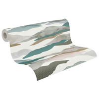 A.S.Creation Vliestapete weiß grau B/H/D: ca. 53x1005x7,5 cm Vliestapete - weiß/grau (7,50/1005,00cm) - A.S.Creation