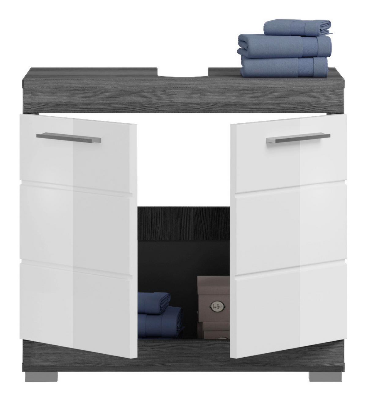 Waschbeckenunterschrank Scout B/H/T: ca. 60x56x34 cm Scout - Eiche/weiß (60,00/56,00/34,00cm) - xonox.home