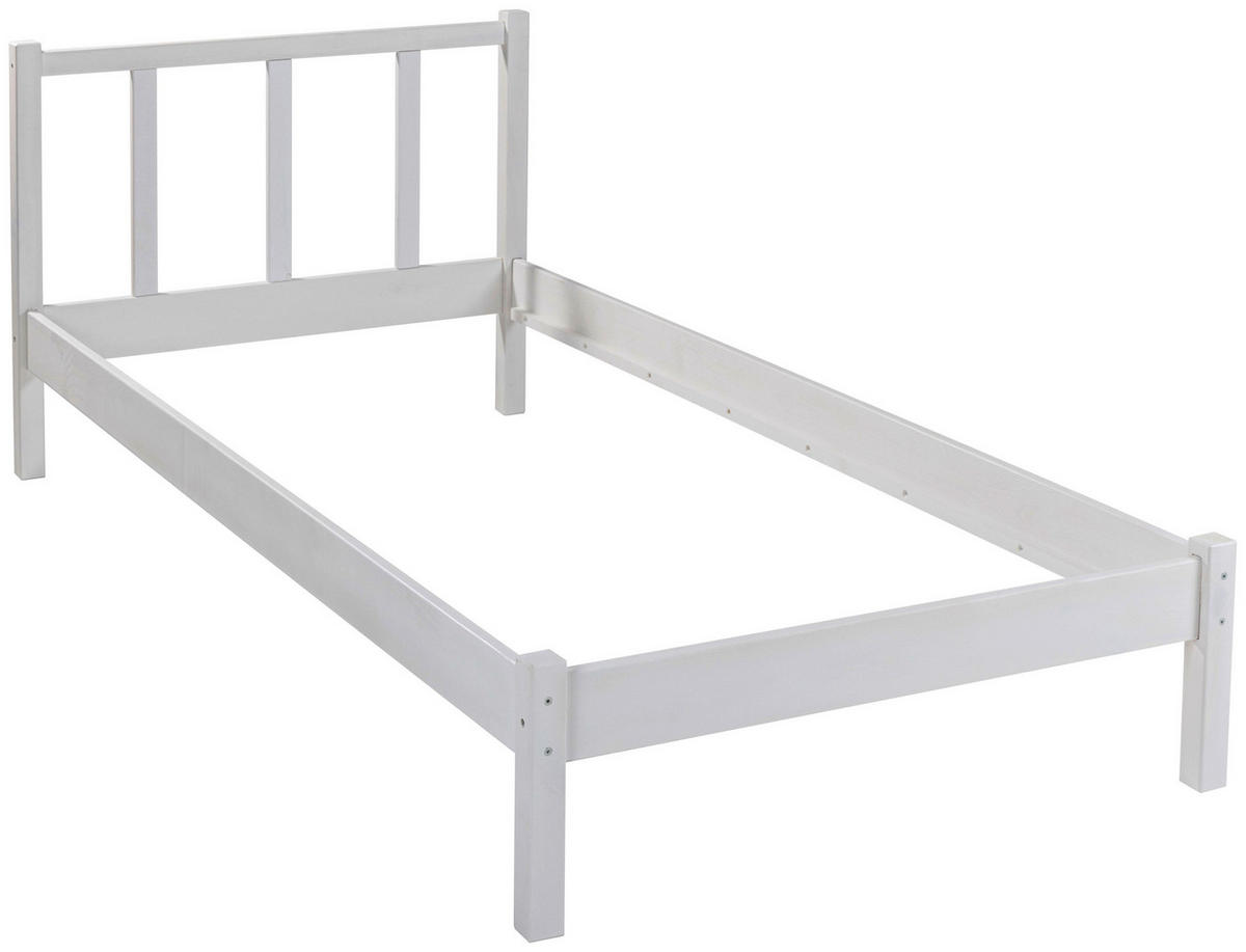 Bett Fredy weiß Fredy - weiß (208,00/96,50/80,00cm) - Inter Link