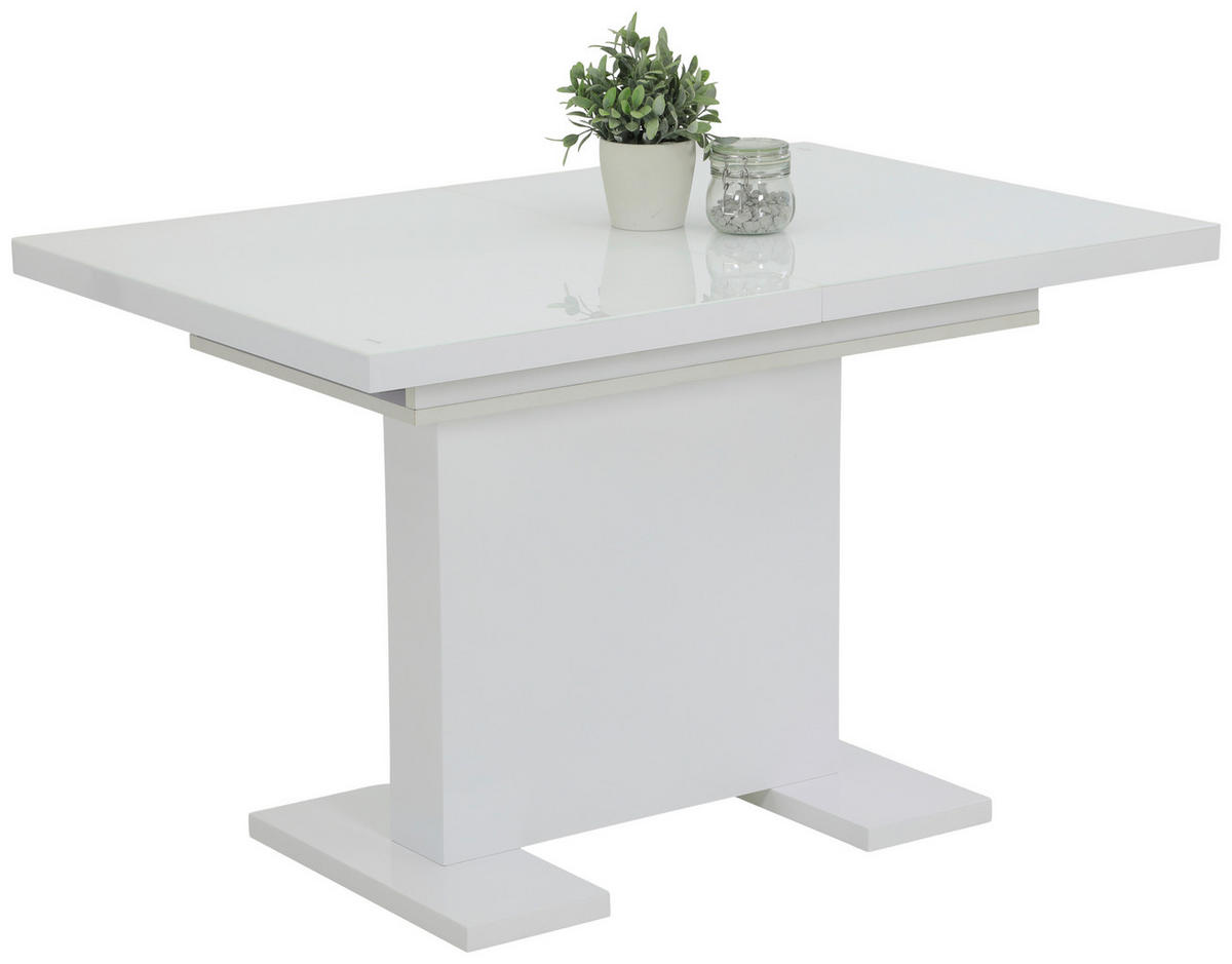 Esstisch Wilma weiß Hochglanz B/T: ca. 120x80 cm Wilma - weiß (120,00/80,00cm)