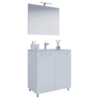Waschplatz 3tlg-Gilos weiß B/H/T: ca. 80x86x46 cm 3tlg-Gilos - weiß (80,00/86,00/46,00cm) - VCM Möbel