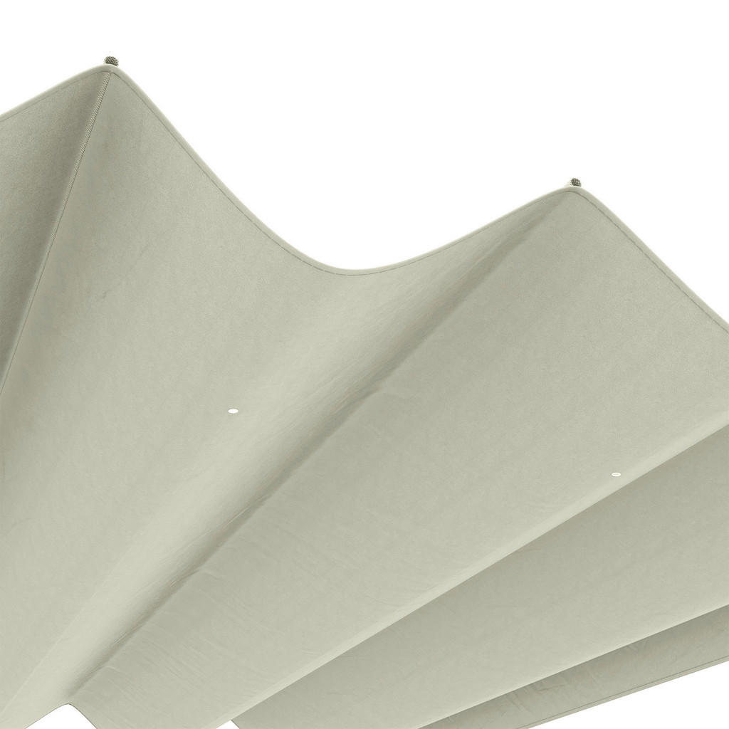 Thumbnail - Outsunny Ersatzdach cremeweiß Polyester B/H/L: ca. 245x23x286 cm