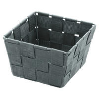 Badkorb grau Kunststoff B/H/L: ca. 14x9x14 cm Badkorb_Adria_Mini_square grau - grau (14,00/14,00/9,00cm) - Wenko