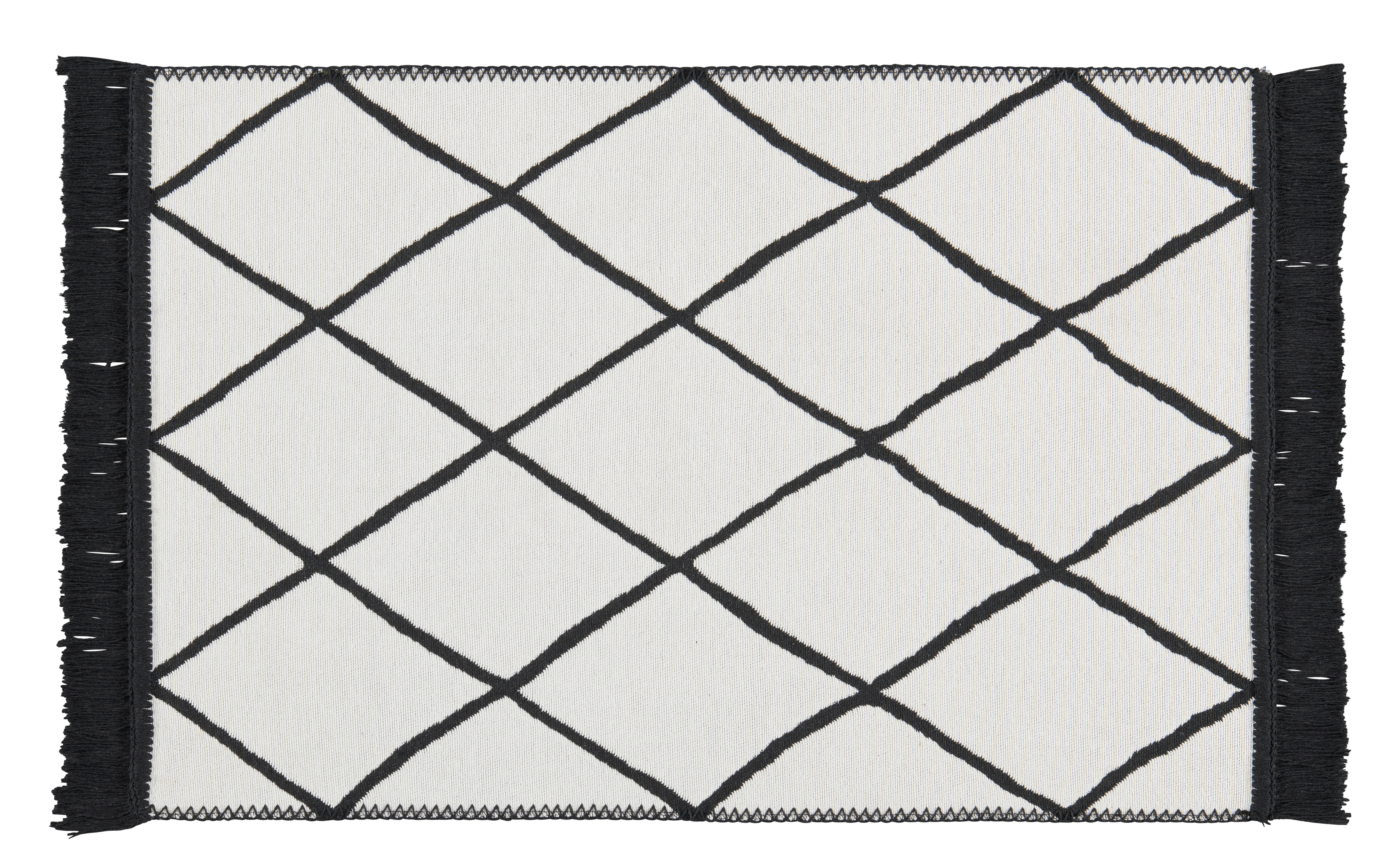 Teppich Boho Kilim schwarz B/L: ca. 60x90 cm Boho Kilim - schwarz (60,00/90,00cm)
