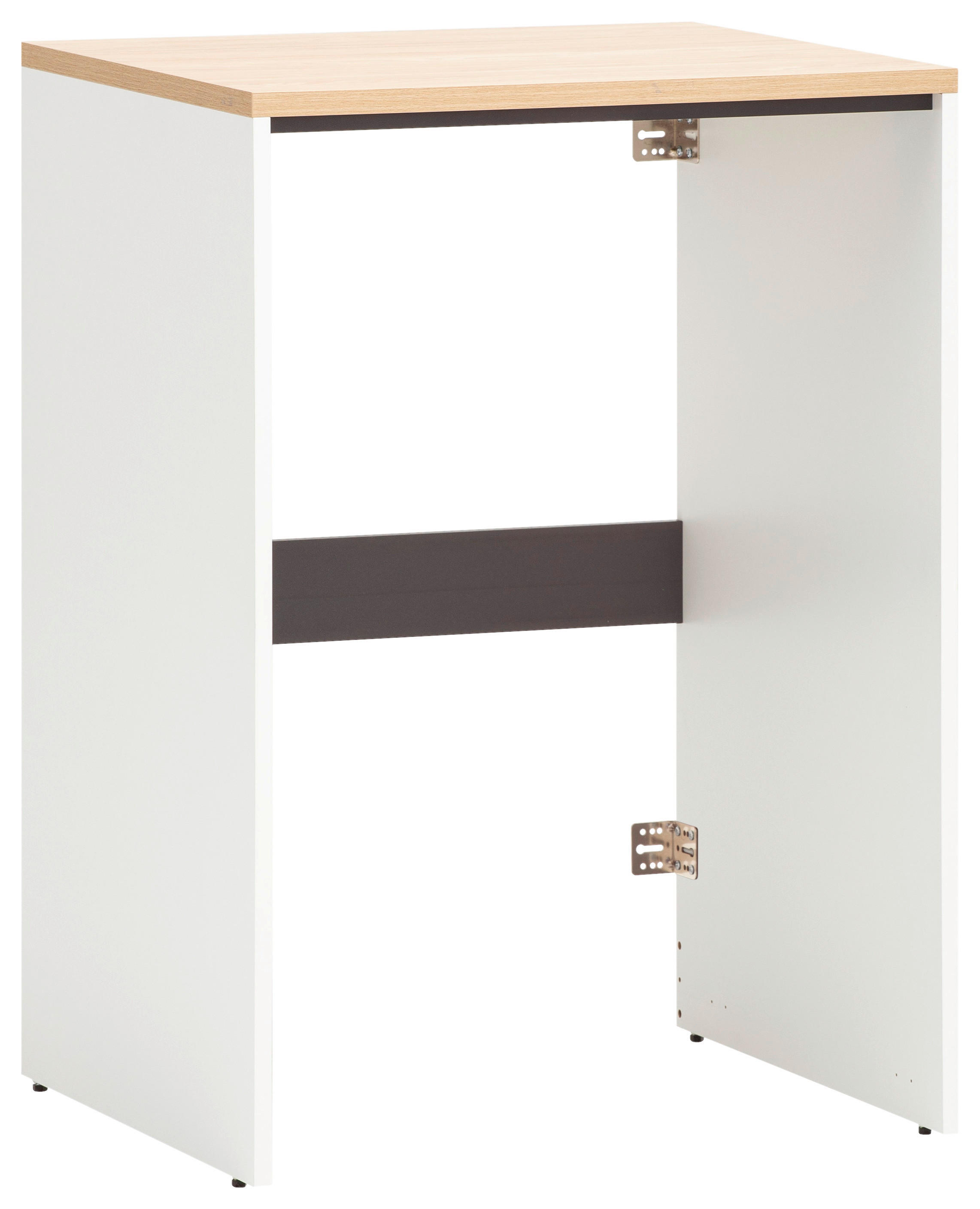 Waschmaschinenumbauschrank Solea weiß Lack matt Eiche hell Nachbildung B/H/T: ca. 67,1x96x60 cm Solea - Eiche/weiß (67,10/96,00/60,00cm) - Schildmeyer