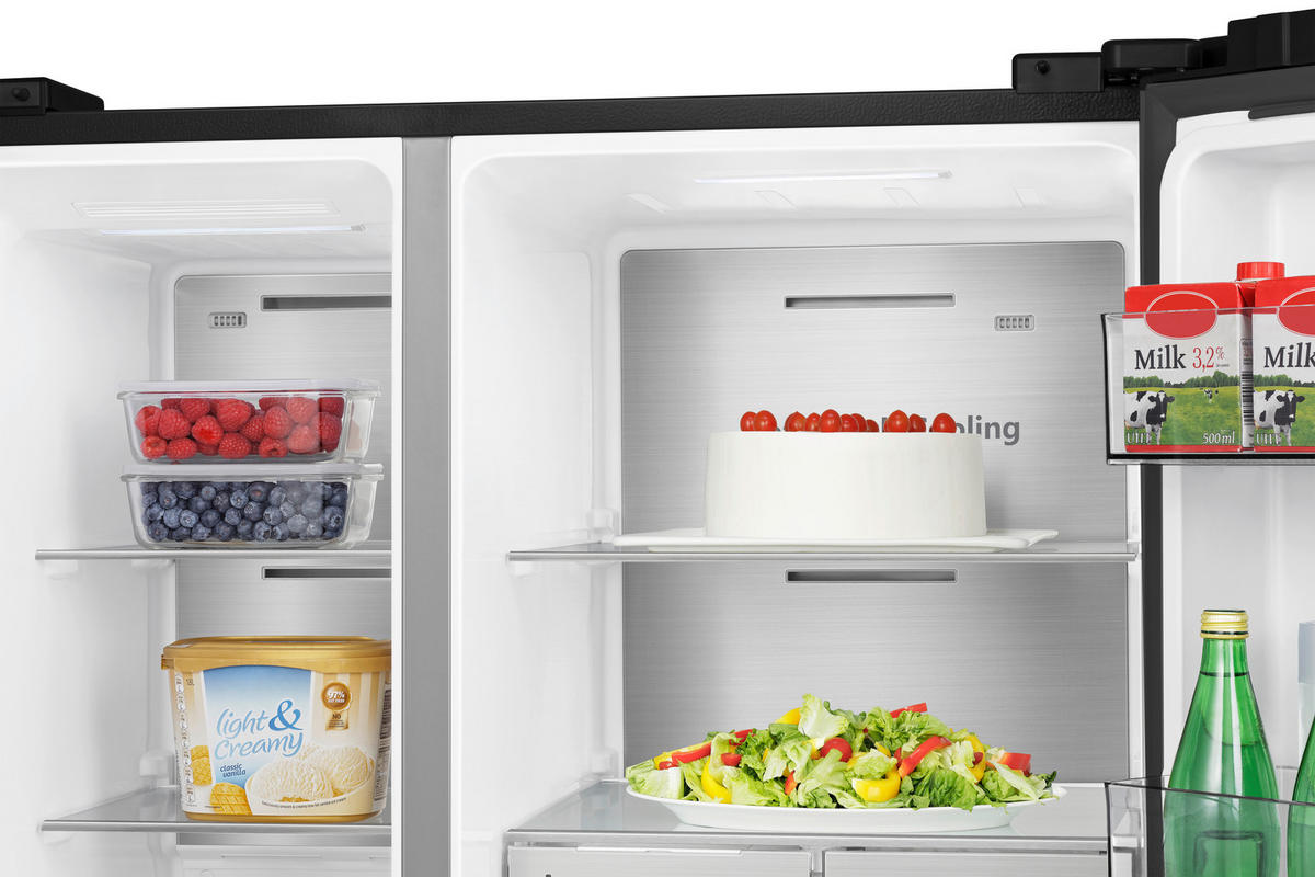 Hisense Side-by-Side S818N4TFE schwarz B/H/T: ca. 91x179x73 cm Side-by-Side_RS818N4TFE - schwarz (91,00/179,00/73,00cm) - Hisense