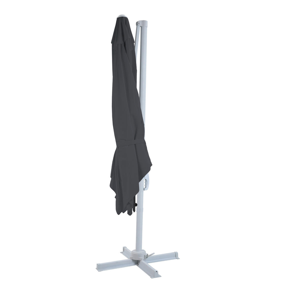 AXI Outdoor Living Ampelschirm Nima weiß Metall B/H/L: ca. 300x250x300 cm Nima - weiß/grau (300,00/300,00/250,00cm) - AXI Outdoor Living