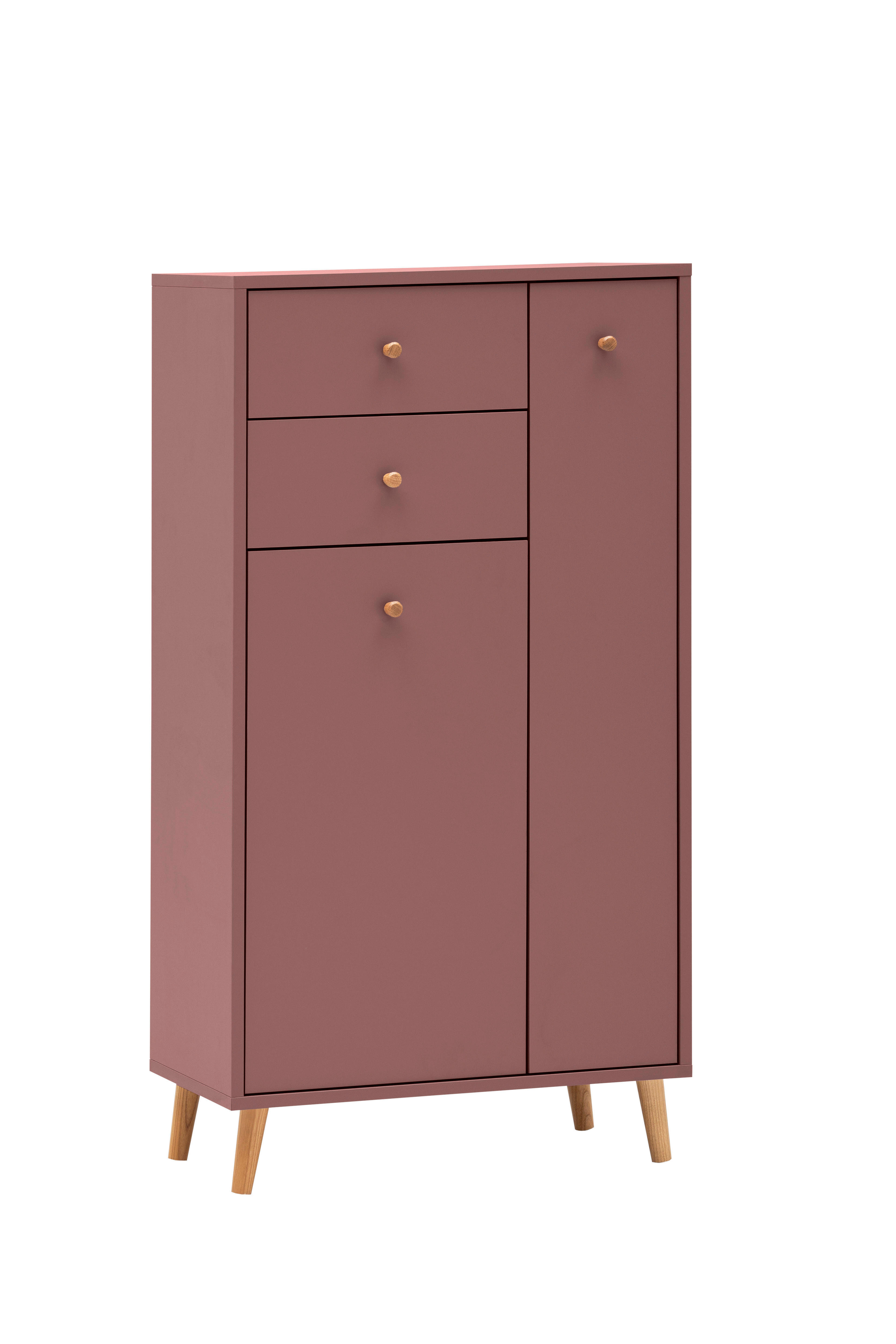 Highboard Bjarne mauve B/H/T: ca. 60,2x103,4x33,05 cm Bjarne - mauve (60,20/103,40/33,05cm) - Schildmeyer