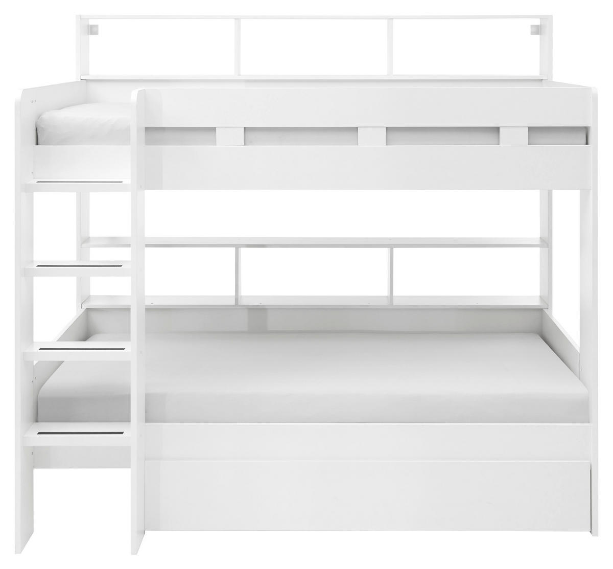Etagenbett Jusa weiß Liegefläche B/L: ca. 90x200 cm Jusa - weiß (210,00/189,10/129,00cm)