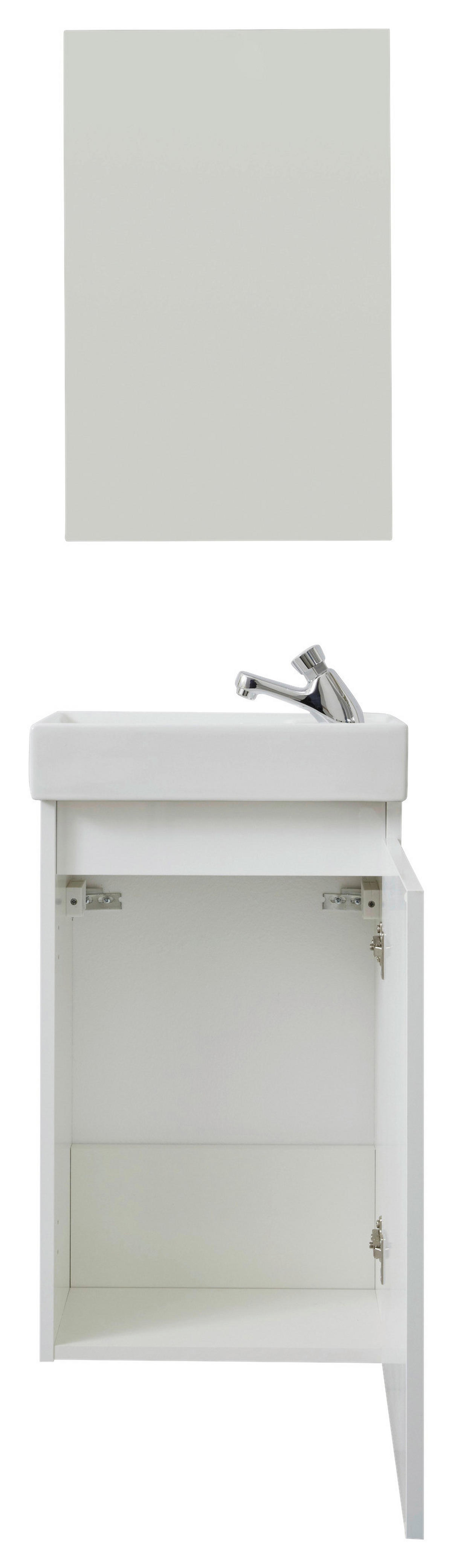 Badezimmer-Set Champ weiß matt B/H/T: ca. 40x68x22 cm Champ - weiß (40,00/68,00/22,00cm) - Trendteam