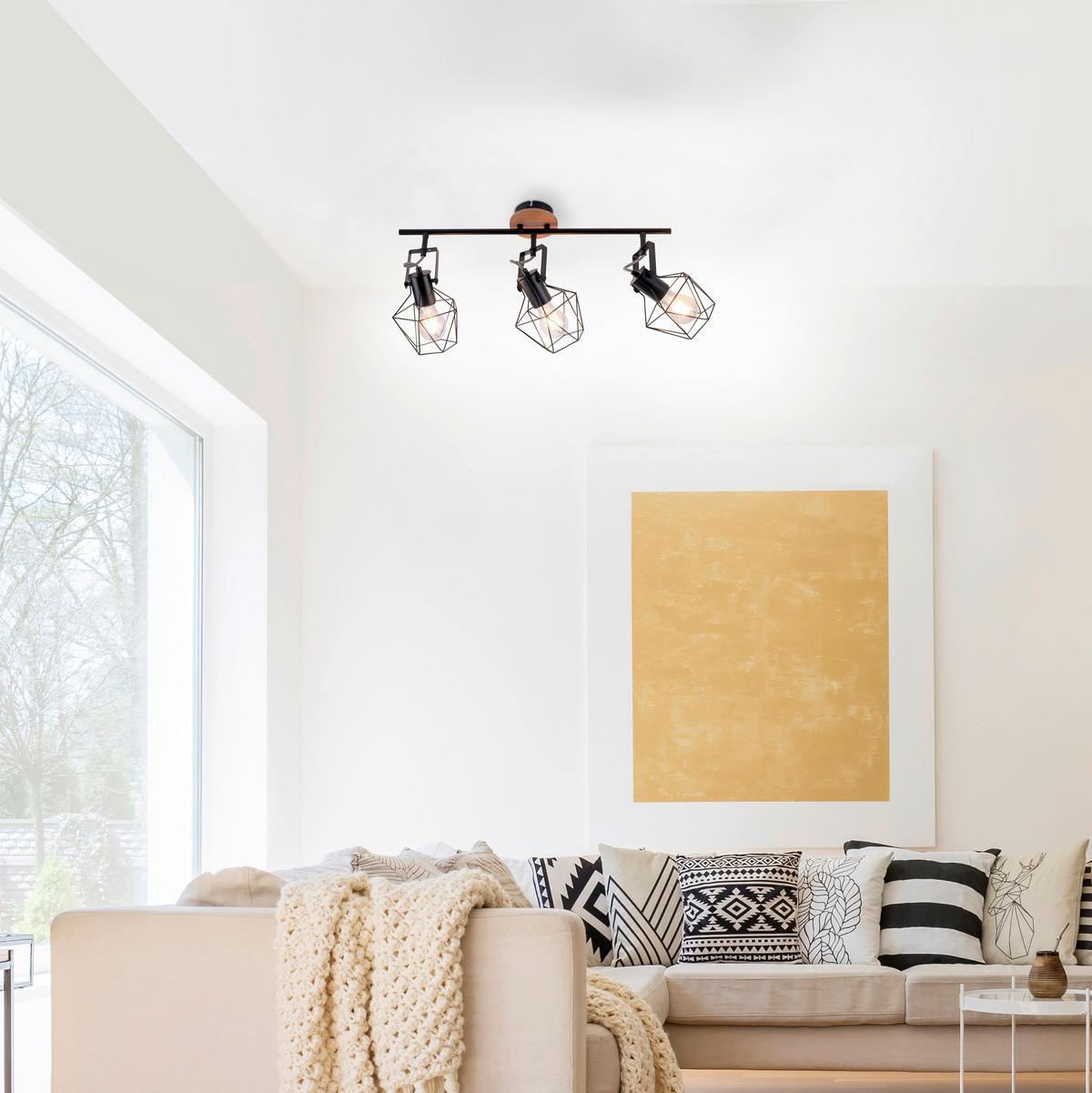 Just Light Spotbalken 15673-78 Eisen B/H/L: ca. 28x31x83 cm E27 3 Brennstellen Spotbalken_3flg.Jaro - (83,00/28,00/31,00cm) - Just Light