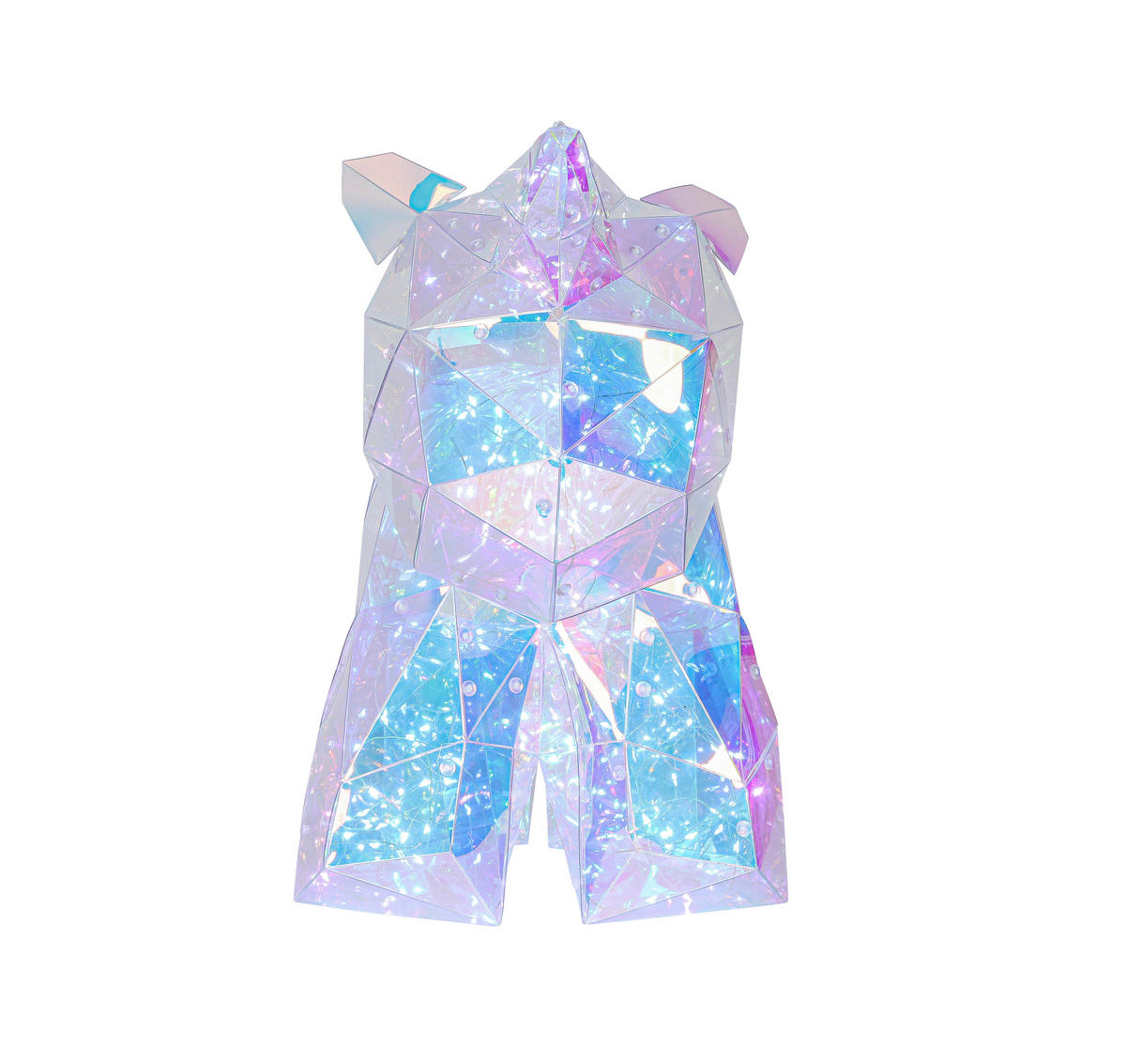 LED-Dekoleuchte transparent Kunststoff B/H/L: ca. 23x36x38 cm Einhorn - transparent (38,00/23,00/36,00cm)