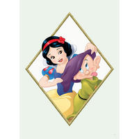 Komar Poster Snow White & Dopey Disney B/L: ca. 50x70 cm Snow White & Dopey - (50,00/70,00cm) - Komar