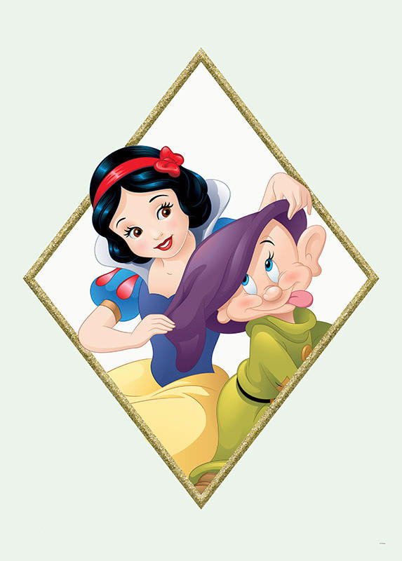 Komar Poster Snow White & Dopey Disney B/L: ca. 50x70 cm günstig online kaufen