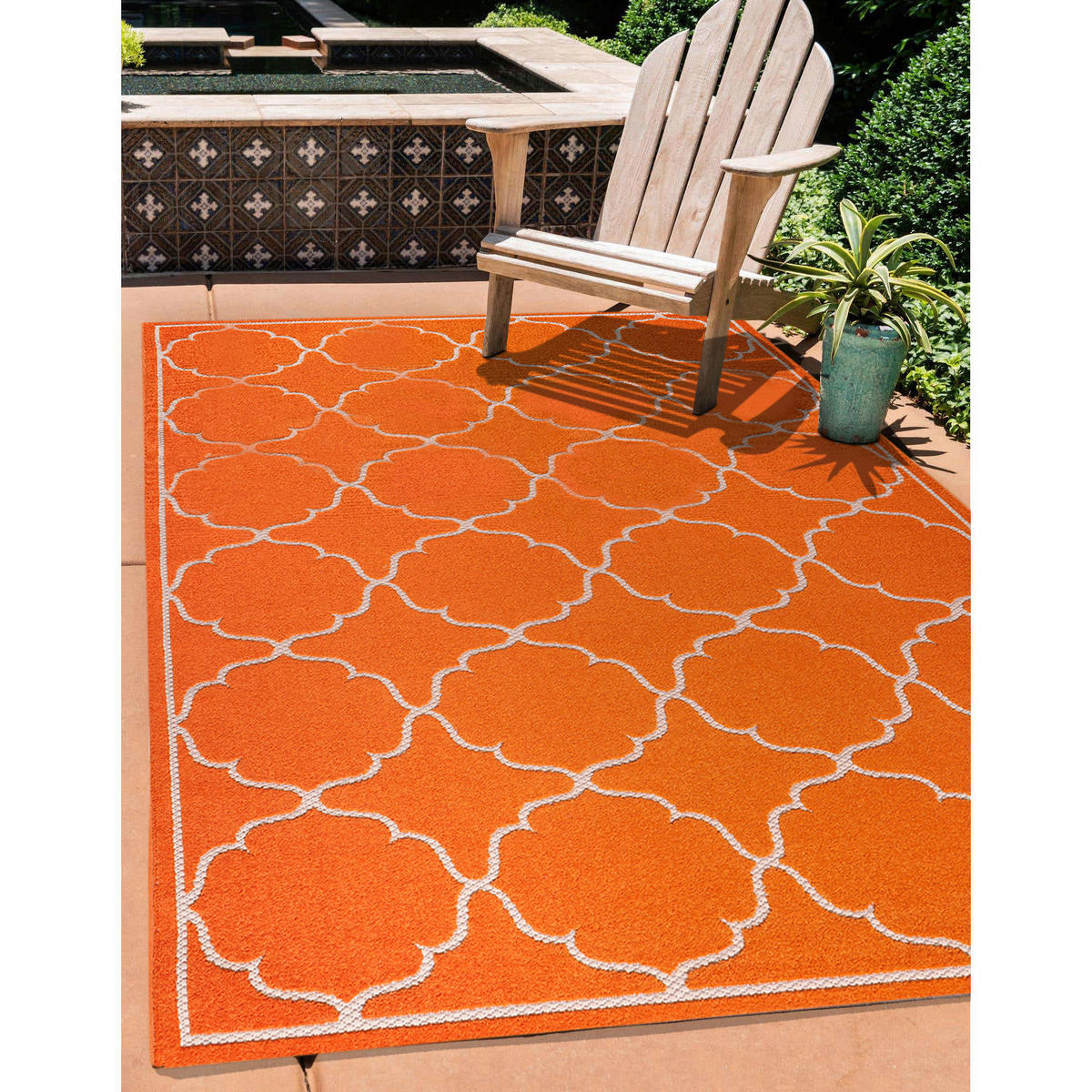 Sanat Outdoorteppich BERLIN orange B/L: ca. 120x170 cm BERLIN - orange (120,00/170,00cm) - Sanat