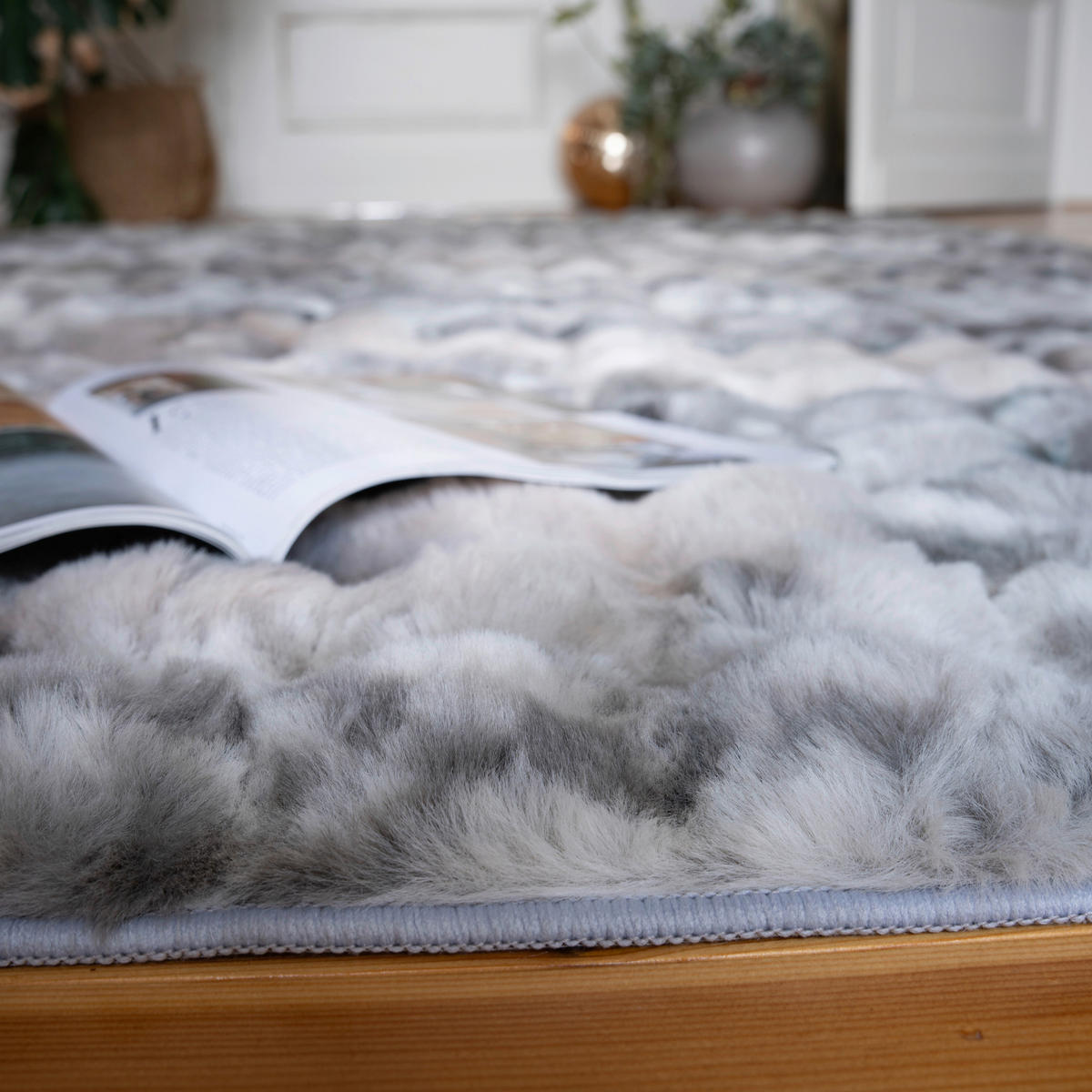 Obsession Teppich My Chromatica grau B/H/T/L/D: ca. 80x4,3x0x150x0 cm My Chromatica - grau (150,00/80,00/4,30cm) - Obsession