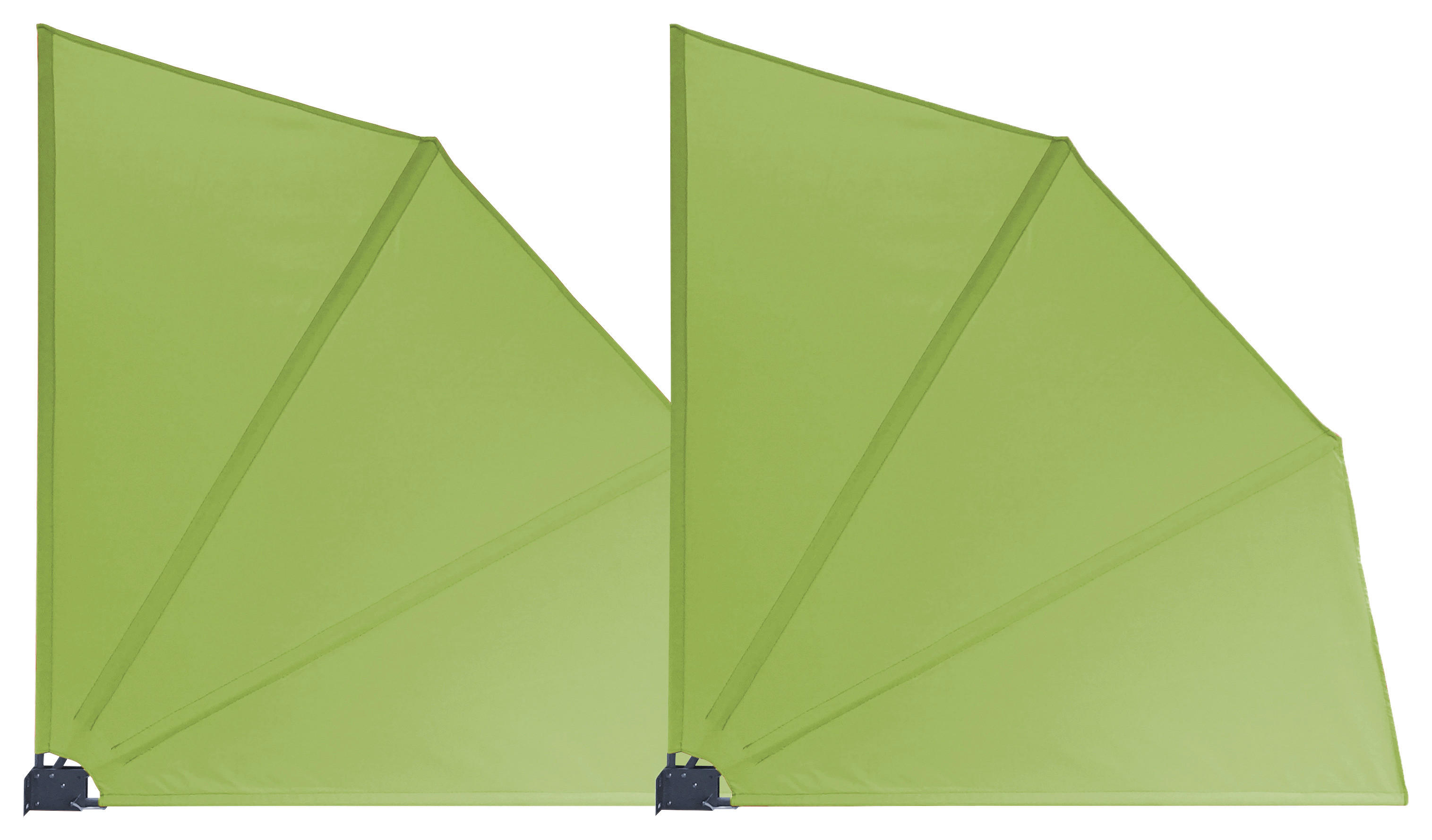 Grasekamp Doppelpack Balkonfächer apfelgrün Polyester-Mischgewebe B/L: ca. 120x120 cm