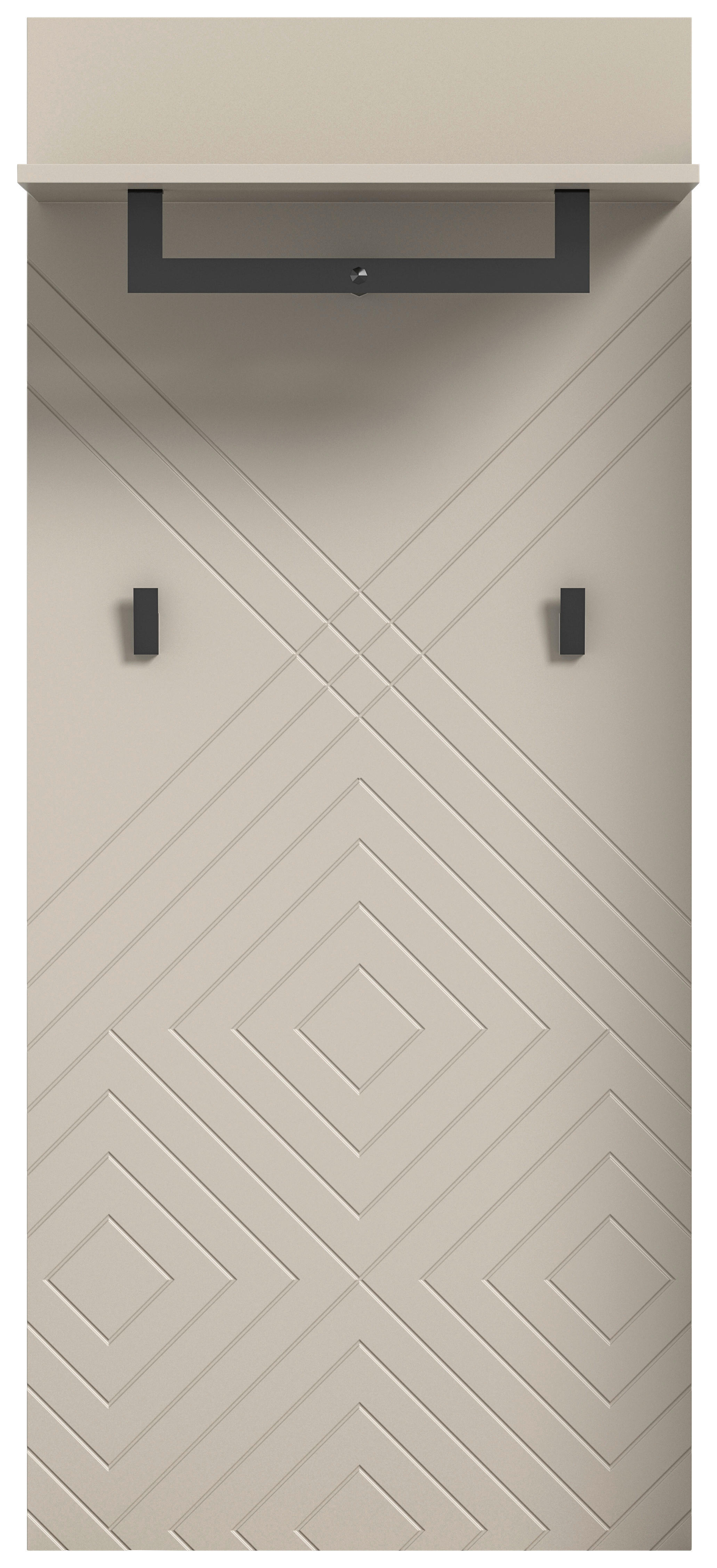 Garderobenpaneel NOTES sandbeige sandbeige matt B/H/T: ca. 60x140x35 cm NOTES - sandbeige (60,00/140,00/35,00cm) - xonox.home