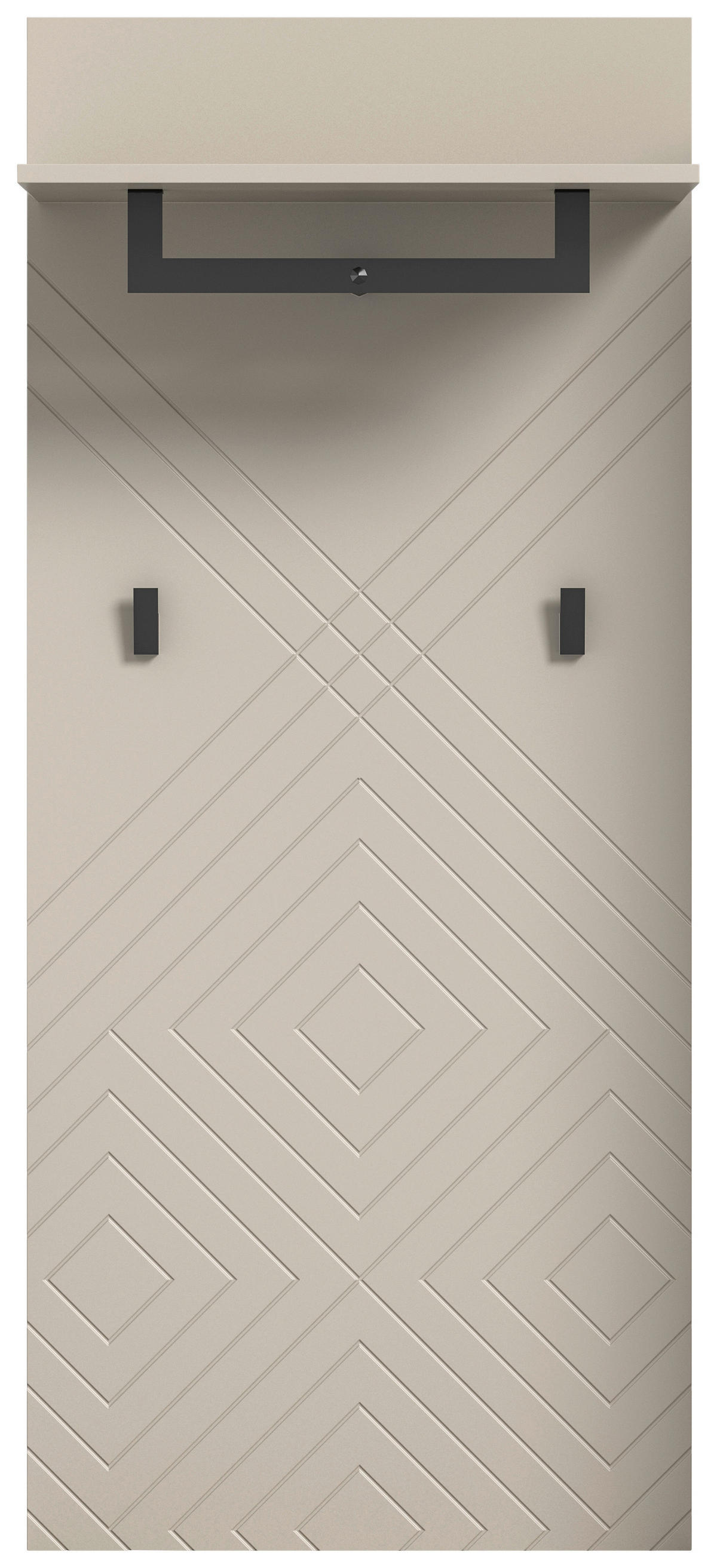 Garderobenpaneel NOTES sandbeige sandbeige matt B/H/T: ca. 60x140x35 cm NOTES - sandbeige (60,00/140,00/35,00cm) - xonox.home