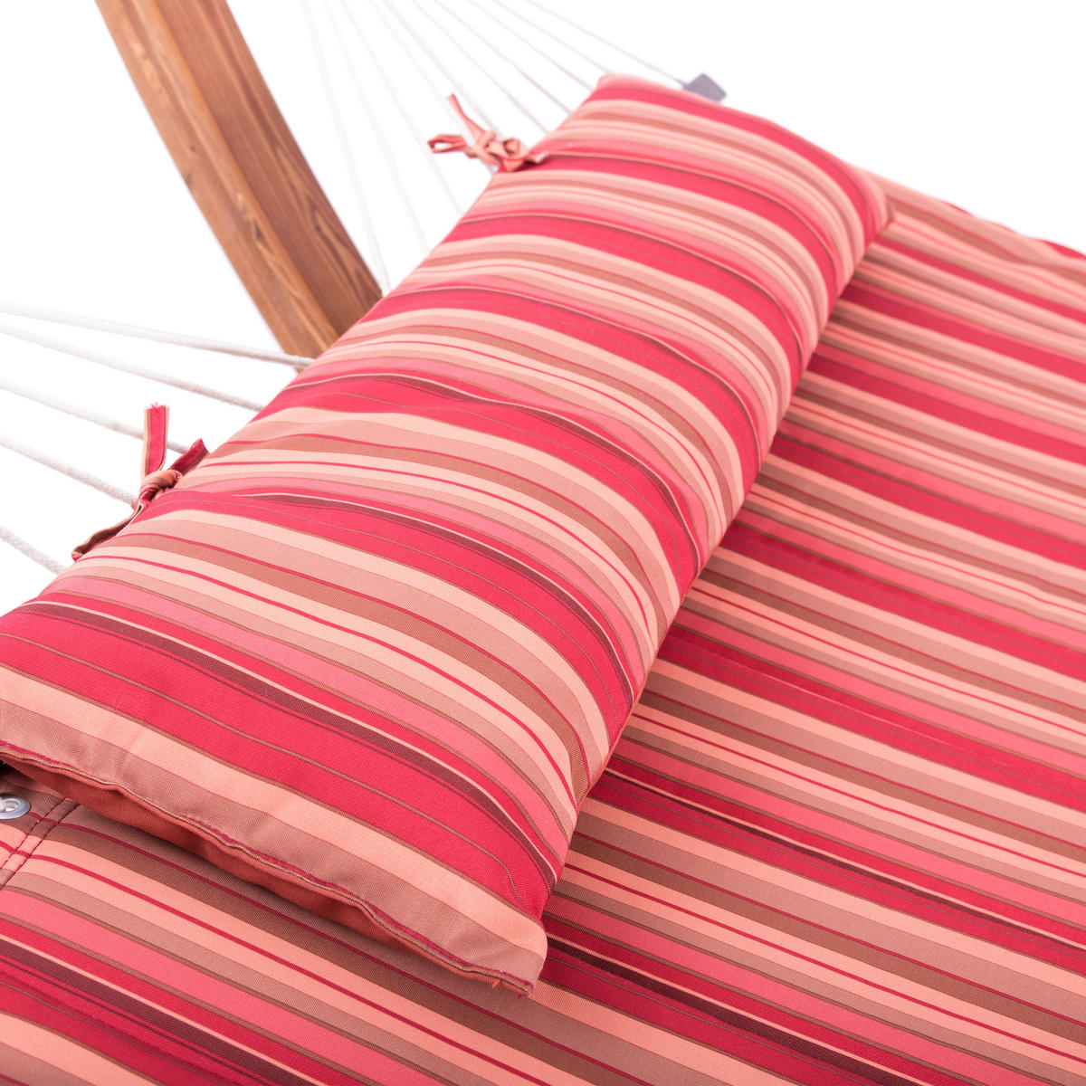 AXI Hängematte Hawaii braun Holz B/H/T: ca. 120x130x320 cm Hawaii - braun/rot (120,00/130,00/320,00cm) - AXI
