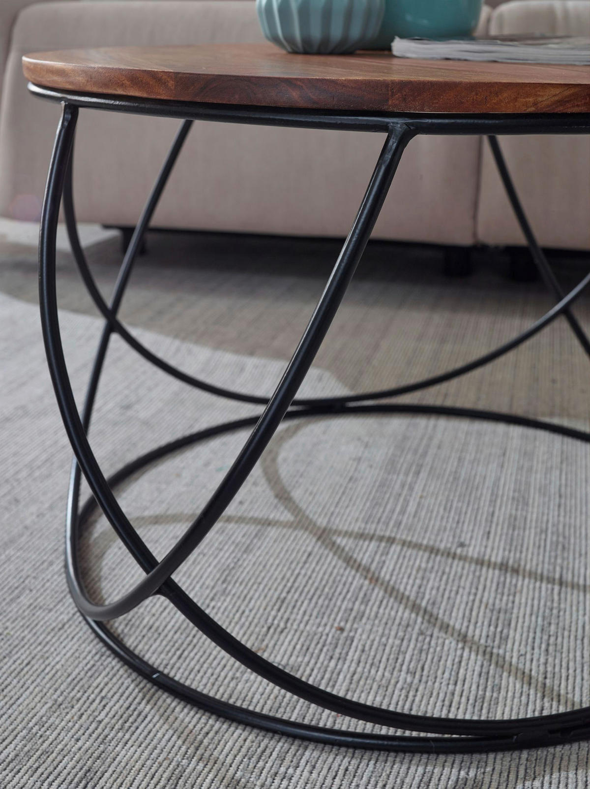 Couchtisch braun B/H/T: ca. 0x40x0 cm Couchtisch - braun (0,00/40,00/0,00cm) - Wohnling