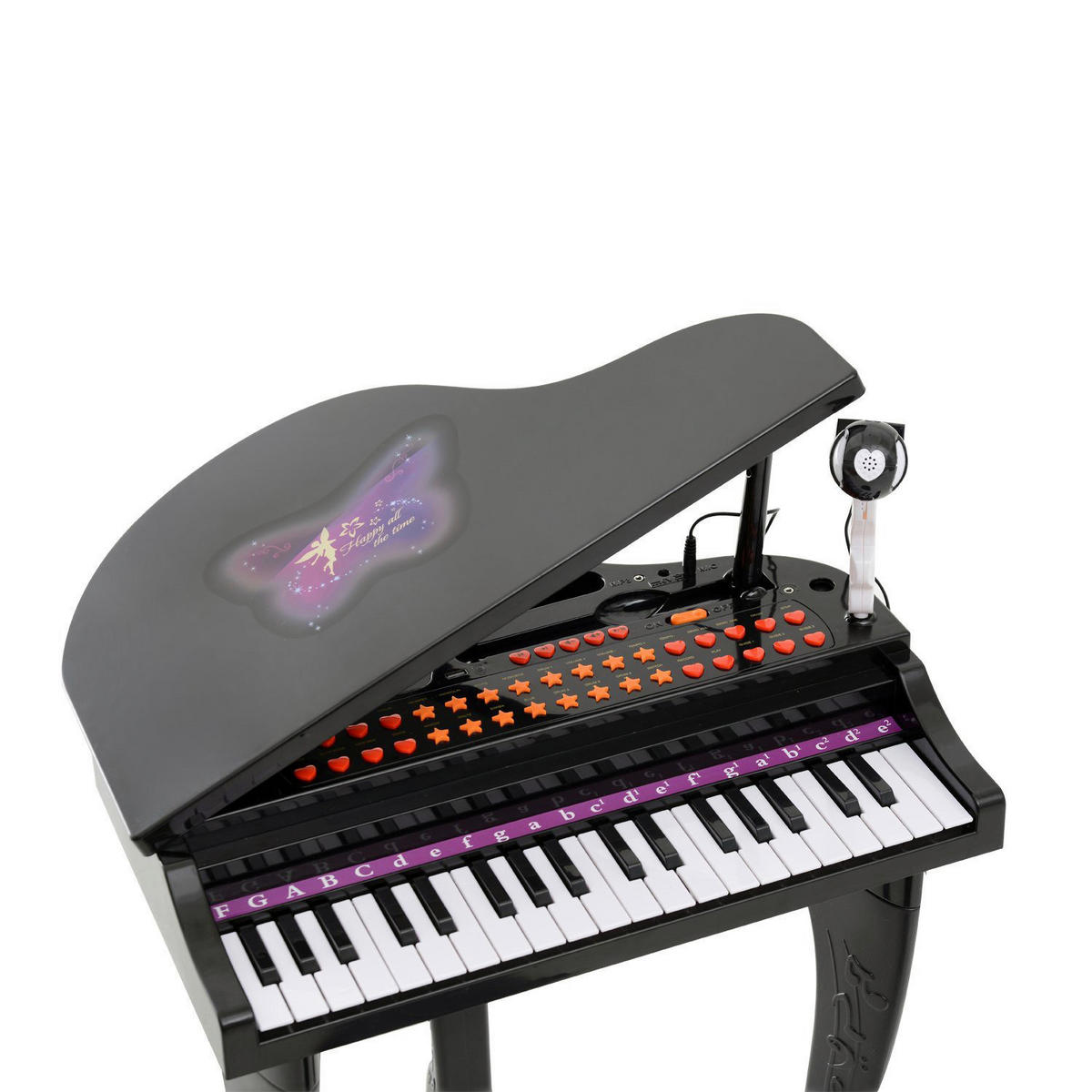 HOMCOM Kinderklavier B/H/L: ca. 39x69x48 cm Kinderklavier_Homcom - schwarz (48,00/39,00/69,00cm) - HOMCOM