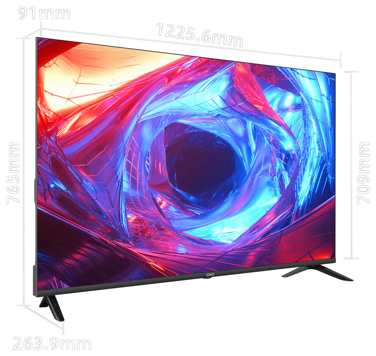 Chiq LED-TV U55P9A D: ca. 139 cm LED-Smart-TV_55"_4K_U55P9A_CHiQ - (139,00cm) - Chiq
