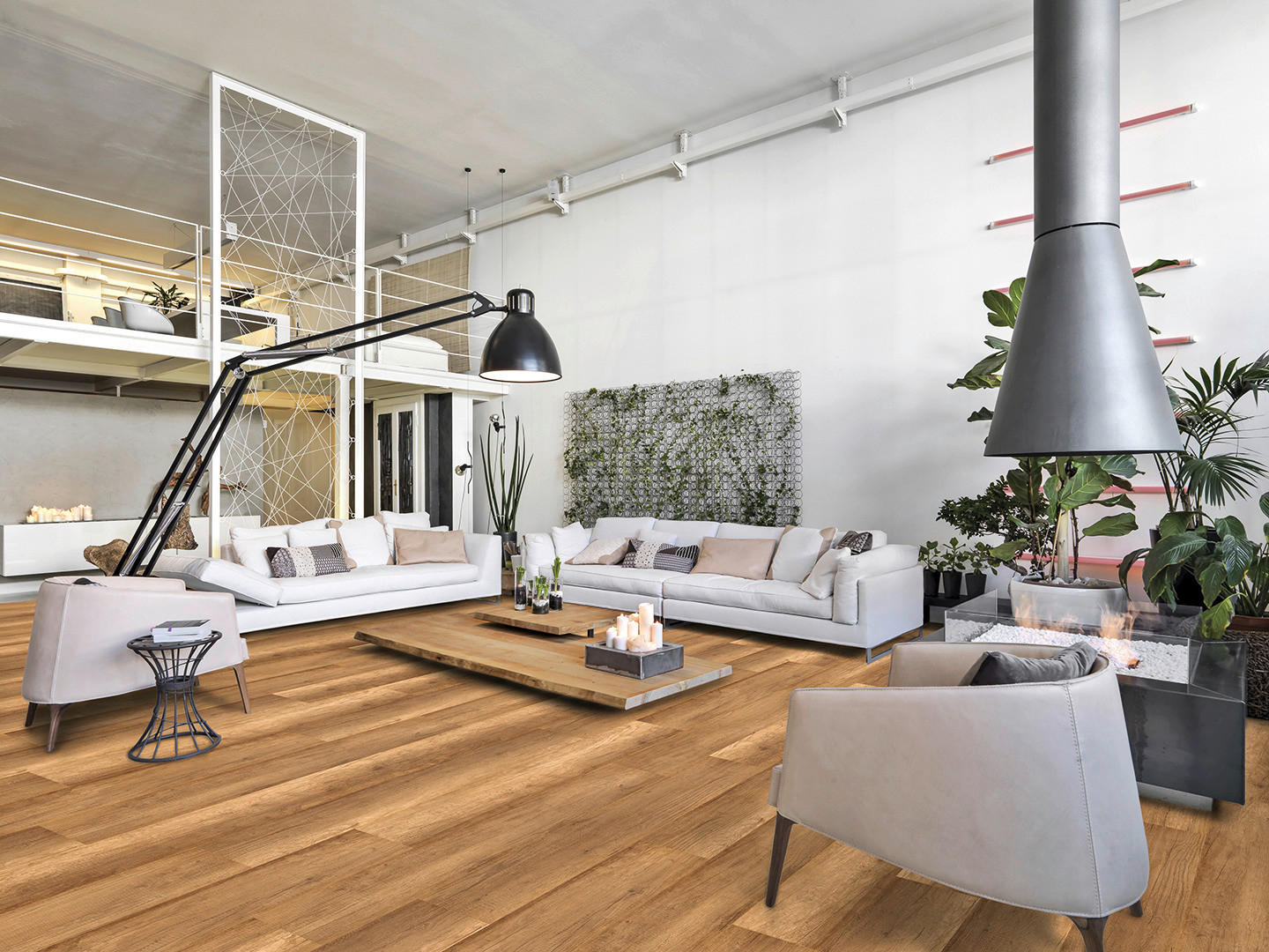 Laminatboden Eiche braun ca. 1,996 m² im Paket  B/L: ca. 19,4x128,6 cm pro Paket Eiche braun ca. 1,996 m² im Paket - braun (19,40/128,60cm)