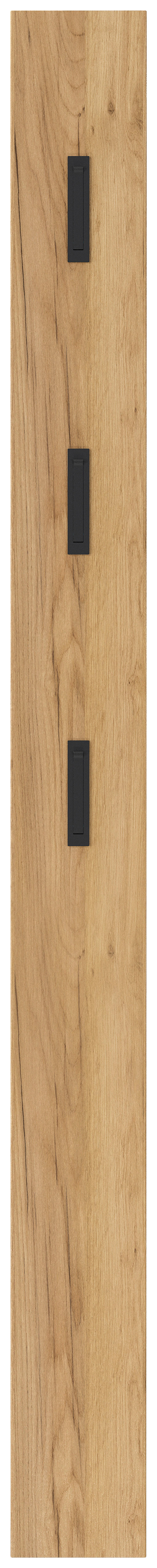 Garderobenpaneel 3728-243 Eiche Navarra Nachbildung B/H/T: ca. 15x170x3 cm 3728-243 - Eiche/schwarz (15,00/170,00/3,00cm) - Germania