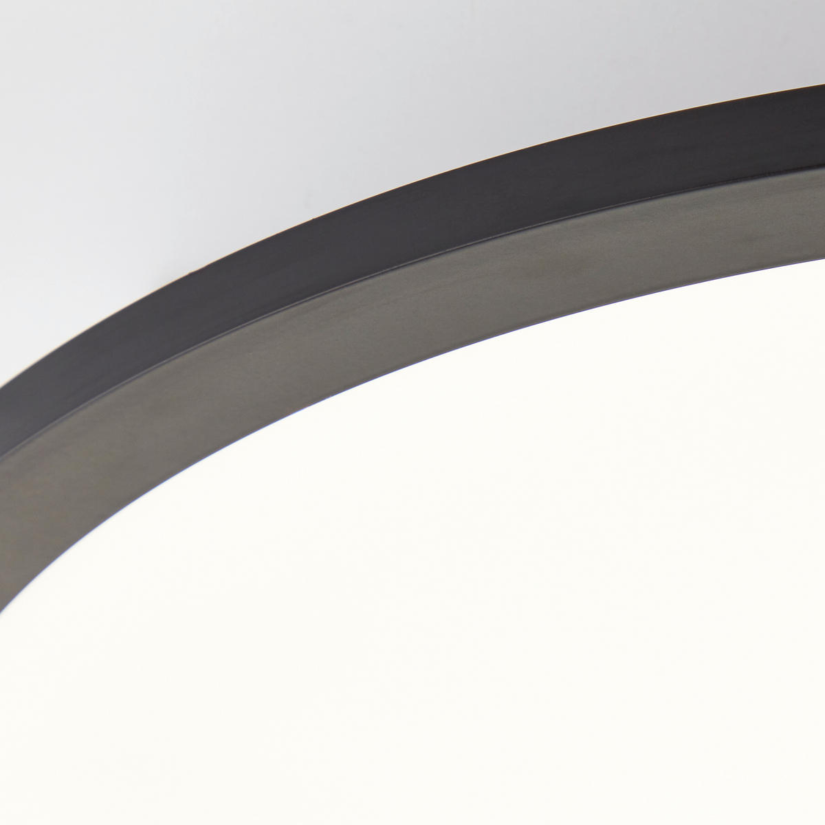 Brilliant LED-Deckenleuchte schwarz Kunststoff Metall B/H/L: ca. 43,5x7,5x44 cm Briston - schwarz (44,00/43,50/7,50cm) - Brilliant