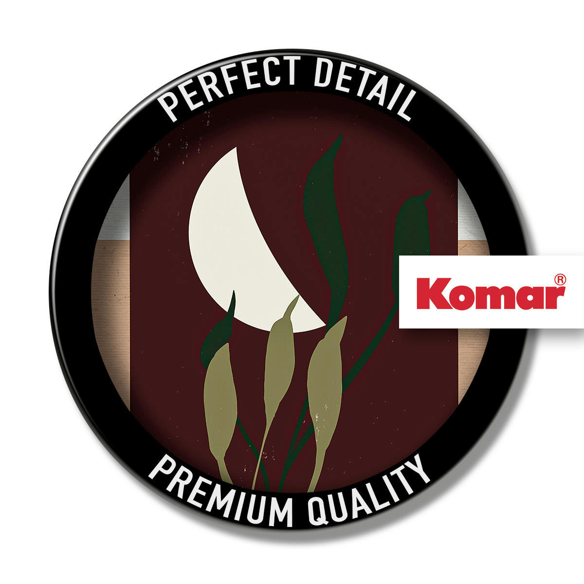 Komar Poster Silence Half Moon Mond B/L: ca. 30x40 cm Silence Half Moon - (30,00/40,00cm) - Komar