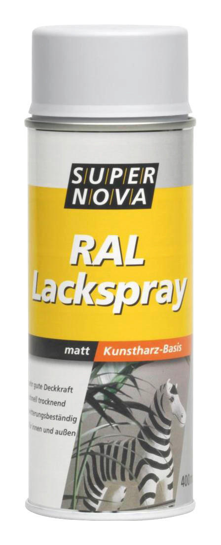 Super-Nova Lackspray weiß matt ca. 0,4 l Lackspray 400ml - weiß (400ml) - Super-Nova
