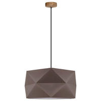 SPOT Light Pendelleuchte Finja 1843174 braun natur Textil Eiche H/D: ca. 120x46,5 cm E27 1 Brennstellen Finja - braun/natur (46,50/120,00cm) - SPOT Light