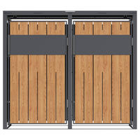 Westmann Mülltonnenbox Varius Holzoptik B/H/L: ca. 132x116x80 cm Varius - Holzoptik (80,00/132,00/116,00cm) - Westmann