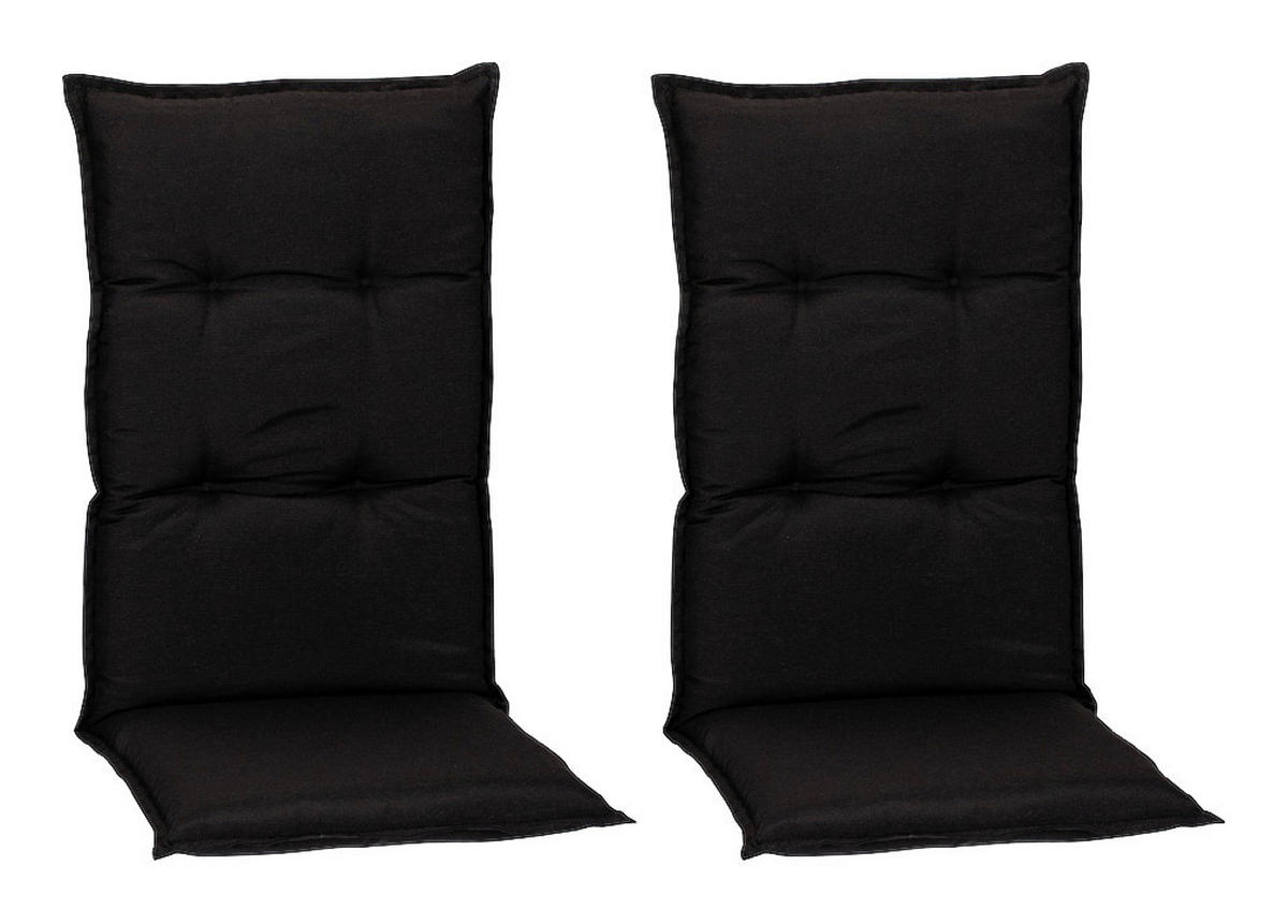 Beo Saumauflage für Hochlehner Trabzon anthrazit Polyester-Mischgewebe B/H/S: ca. 118x46x8 cm 2er Set Trabzon - anthrazit (118,00/46,00cm) - Beo