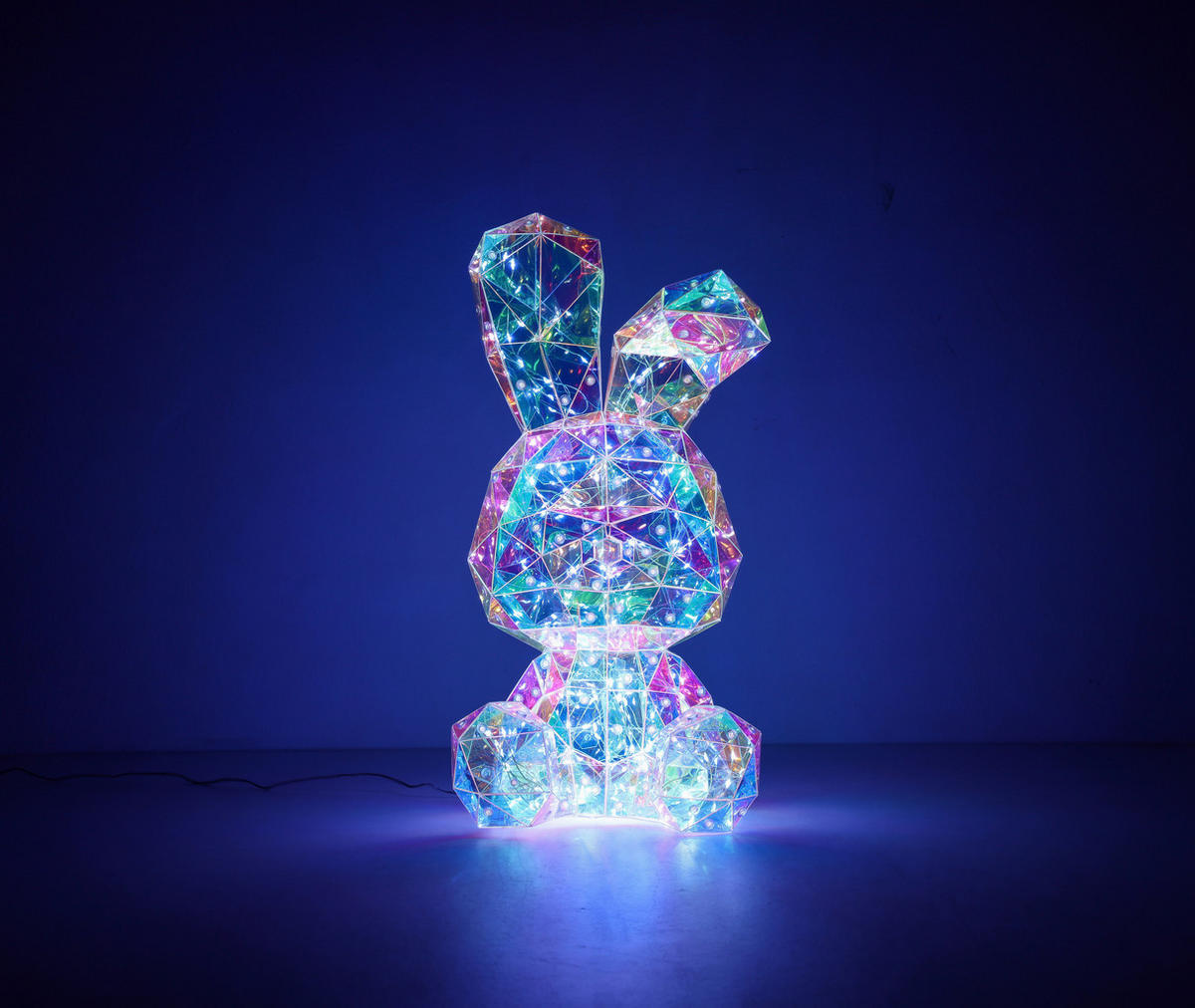 Nolo LED-Dekoleuchte transparent B/H/L: ca. 20x20x41 cm LED-Dekoleuchte_Hase - transparent (41,00/20,00/20,00cm) - Nolo