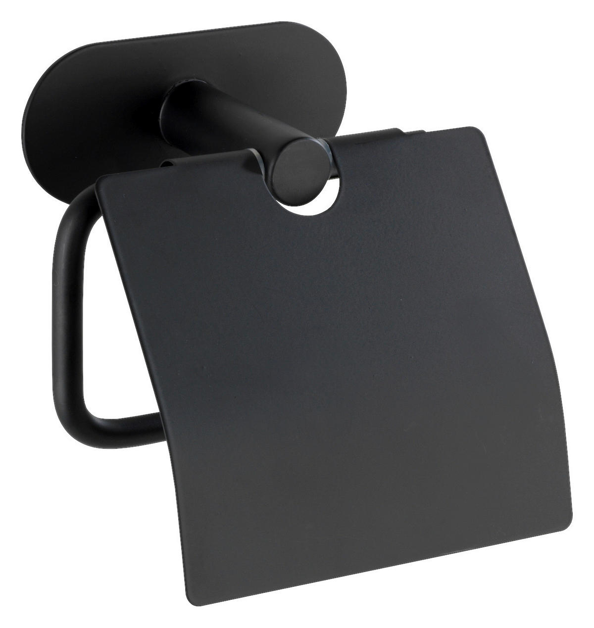 Toilettenpapierhalter schwarz Edelstahl B/H/T: ca. 14x12,5x7 cm Toilettenpapierhalter_Orea_Black - schwarz (14,00/12,50/7,00cm) - Turbo-Loc