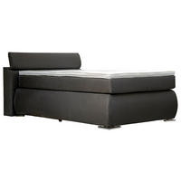 Boxspringbett Ellen anthrazit Liegefläche B/L: ca. 120x200 cm Ellen - anthrazit/silber (139,00/95,00/229,00cm)
