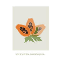 Komar Poster Cultivated Papaya Pflanzen B/L: ca. 40x50 cm Cultivated Papaya - (40,00/50,00cm) - Komar