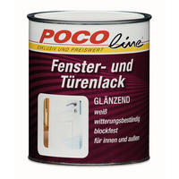 POCOline Acryl Türen- und Fensterlack weiß glänzend ca. 0,75 l Fensterlack_Acyrl 750ml - weiß (10,00/12,00cm) - POCOline