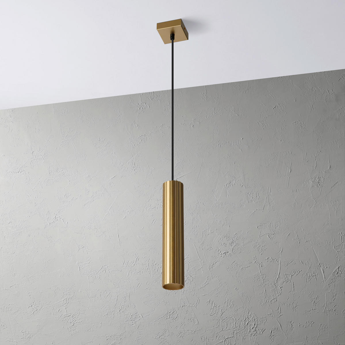 Lamkur Strahler gold Stahl B/H/L: ca. 6,5x118x6,5 cm 1 Brennstellen Prisma - gold (6,50/6,50/118,00cm) - Lamkur