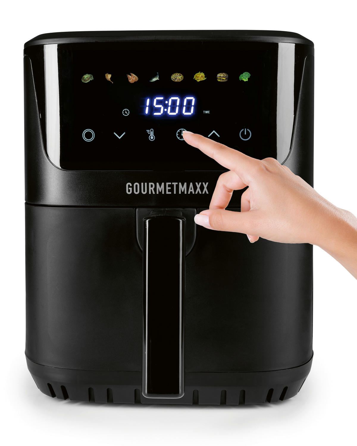 GOURMETmaxx Heißluftfritteuse schwarz Kunststoff B/H/L: ca. 39,1x33,5x28,6 cm ca. 6,5 l Heißluftfritteuse 19183 - schwarz (28,60/39,10/33,50cm) - GOURMETmaxx