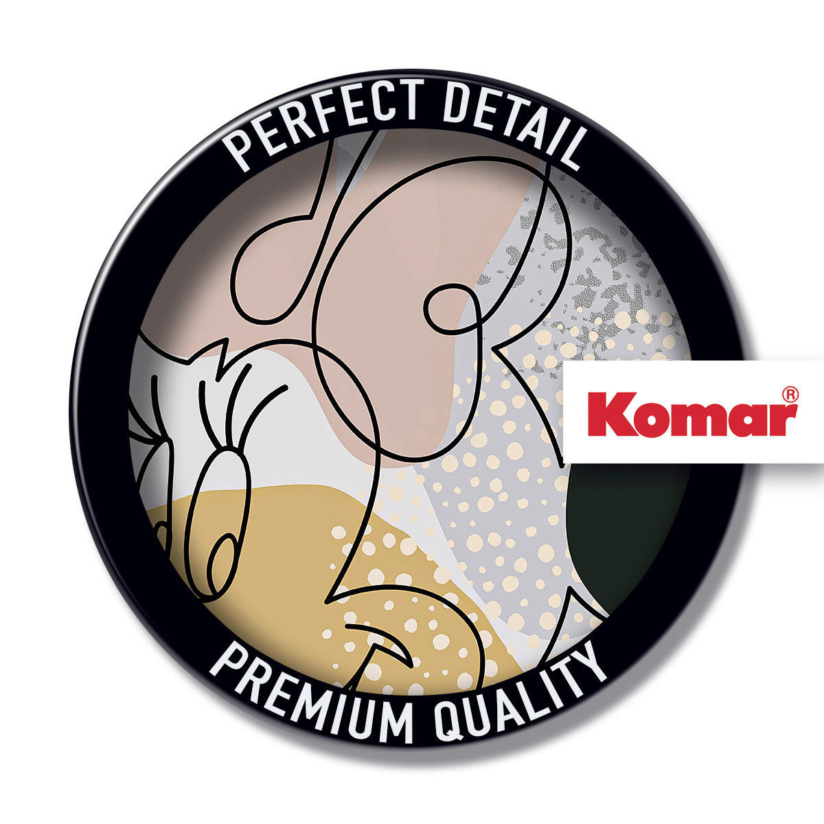 Komar Fototapete Minnie Line Art D: ca. 125 cm Minnie Line Art - (125,00cm) - Komar