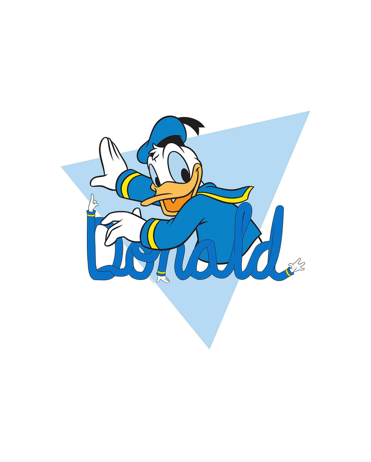 Komar Poster Donald Duck Triangle Disney B/L: ca. 40x50 cm Donald Duck Triangle - (40,00/50,00cm) - Komar