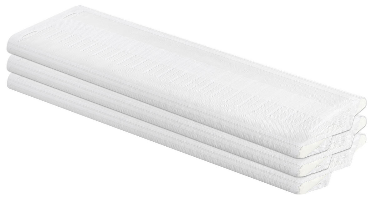 Scheibengardinen-Meterware weiß H: ca. 60 cm Scheibengardine - weiß (60,00cm)