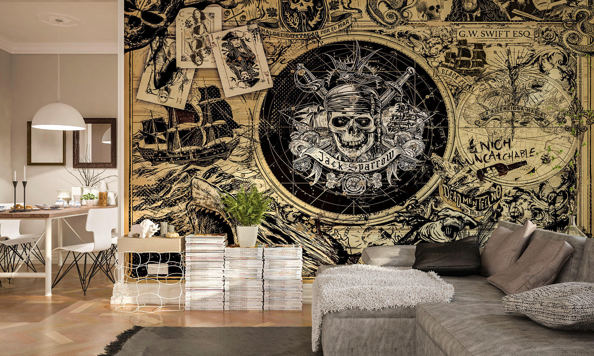 Komar Fototapete Pirates of the Caribbean 5 B/L: ca. 400x250 cm Pirates of the Caribbean 5 - (400,00/250,00cm) - Komar