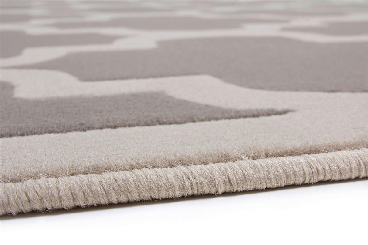 Kayoom Kurzflorteppich Manolya 2097 taupe B/L: ca. 80x150 cm Manolya 2097 - taupe (80,00/150,00cm) - Kayoom